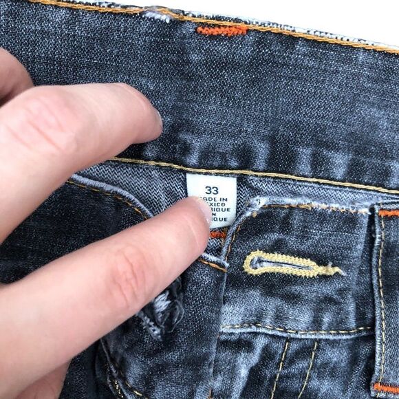 Vintage True Religion Jeans Size 33 STRAIGHT Gray - Picture 9 of 9